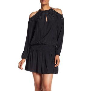 New with Tags Ramy Brook Alicia Cold Shoulder Blouson Dress size M